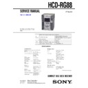 hcd-rg88 service manual