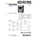 hcd-rv7, hcd-rv8, mhc-rv7, mhc-rv8 service manual