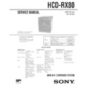 hcd-rx80, mhc-rx80 service manual