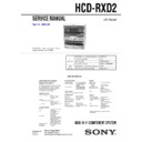 Sony HCD-RXD2, MHC-RXD2 (serv.man2) Service Manual