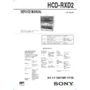 hcd-rxd2, mhc-rxd2 service manual