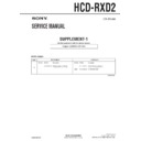 hcd-rxd2 service manual