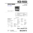Sony HCD-RXD3, MHC-RXD3 (serv.man2) Service Manual
