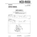 Sony HCD-RXD3 (serv.man2) Service Manual