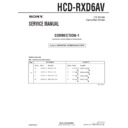 Sony HCD-RXD6AV (serv.man2) Service Manual