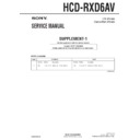 hcd-rxd6av service manual