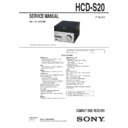 hcd-s20 service manual