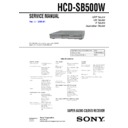 hcd-sb500w service manual