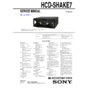 hcd-shake7 service manual