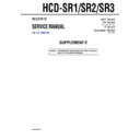 Sony HCD-SR1, HCD-SR2, HCD-SR3 (serv.man2) Service Manual