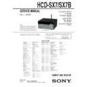 hcd-sx7, hcd-sx7b service manual
