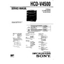 Sony HCD-V4500, LBT-V4500 Service Manual