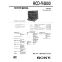 Sony HCD-V4800, LBT-V4800, LBT-V4800R Service Manual