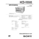Sony HCD-V5500, MHC-V5500, MHC-V7700AV Service Manual