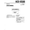 hcd-v5500 service manual