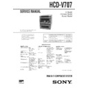 Sony HCD-V707, MHC-V707 Service Manual