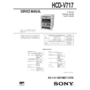 Sony HCD-V717, MHC-V717 Service Manual