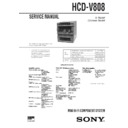 hcd-v808, mhc-v808 service manual