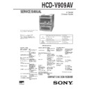 Sony HCD-V909AV, MHC-V909AV Service Manual