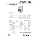 hcd-v919av, mhc-v919av service manual