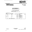 Sony HCD-VF1 Service Manual