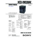 hcd-vm330av service manual