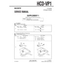 Sony HCD-VP1 (serv.man2) Service Manual