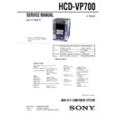hcd-vp700 service manual