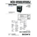 Sony HCD-VX555, HCD-VX555J, MHC-VX555, MHC-VX555J Service Manual