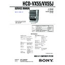 Sony HCD-VX55J, MHC-VX55, MHC-VX55J Service Manual