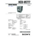 hcd-vx777 service manual