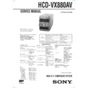 hcd-vx880av service manual