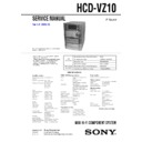 hcd-vz10 service manual