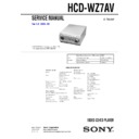 hcd-wz7av service manual