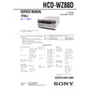 Sony HCD-WZ88D, MHC-WZ88D Service Manual