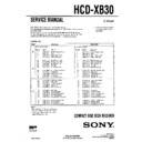 hcd-xb30, lbt-xb30 service manual