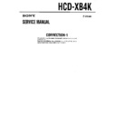 Sony HCD-XB4K Service Manual