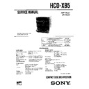 Sony HCD-XB5, LBT-XB5 Service Manual