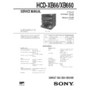 Sony HCD-XB66, HCD-XB660, LBT-XB66, LBT-XB660 Service Manual