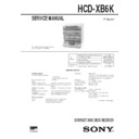 hcd-xb6k, lbt-xb6k service manual