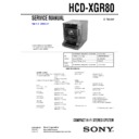 hcd-xgr80 service manual