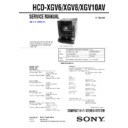 Sony HCD-XGV10AV, HCD-XGV6, HCD-XGV8, LBT-XGV10AV, LBT-XGV6, LBT-XGV8 Service Manual