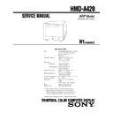 Sony HMD-A420 Service Manual