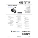 Sony HMZ-T3, HMZ-T3W (serv.man2) Service Manual