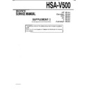 Sony HSA-V500 (serv.man2) Service Manual