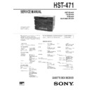 hst-471, sen-471 service manual