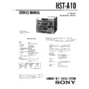 Sony HST-A10, HST-A11, HST-A110, LBT-A10 Service Manual