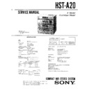 Sony HST-A20, LBT-A20 Service Manual