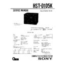 hst-d105k, lbt-d105k service manual