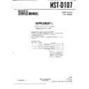 hst-d107 service manual